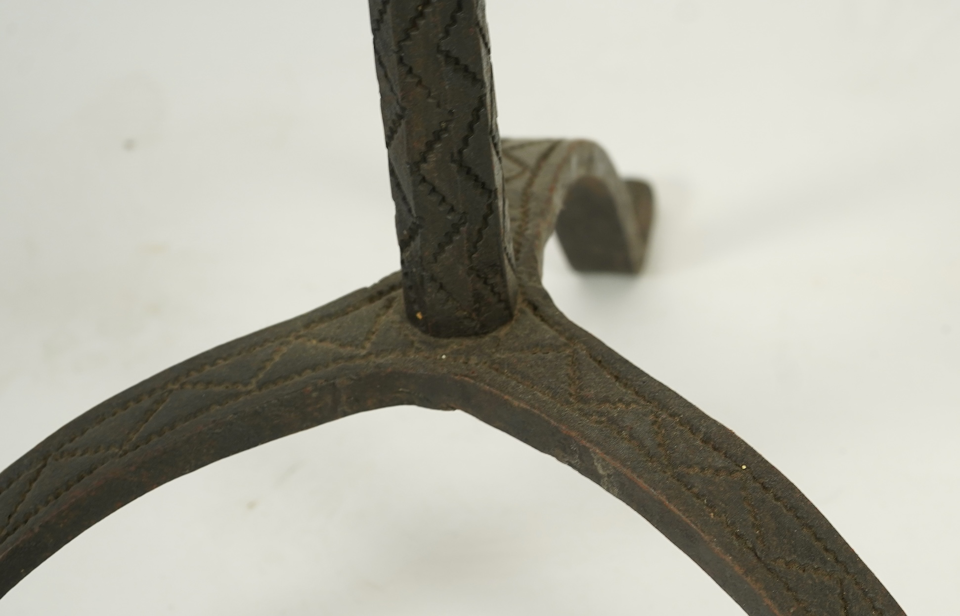 A pricket candlestick
